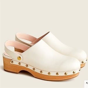 never worn J. Crew convertible leather clogs